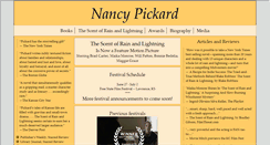 Desktop Screenshot of nancypickard.com