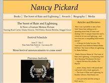 Tablet Screenshot of nancypickard.com